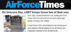 "air force times" Matlovich Kameny